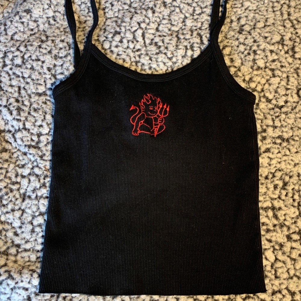 devil crop top brandy melville